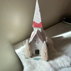 Vintage Christmas Church  13”  tall